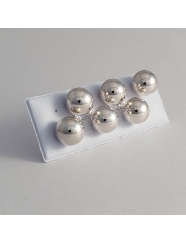 Pendientes de plata con bola de 12 mm pack de 3 pares